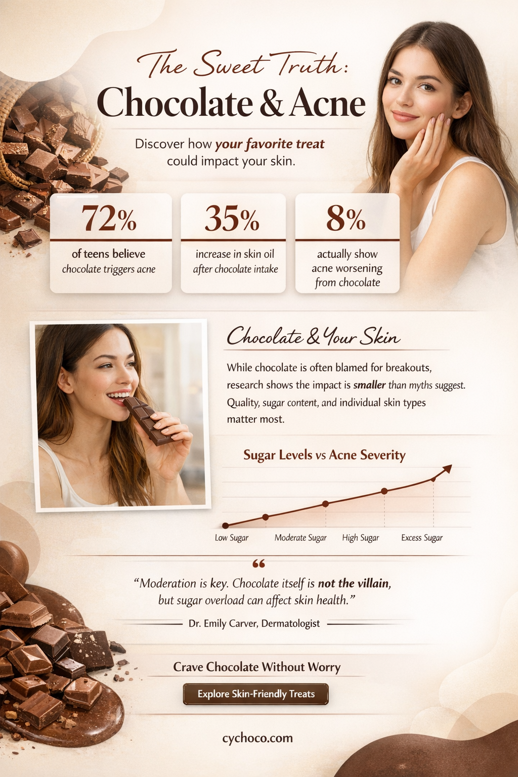 is chocolate bad for pimples