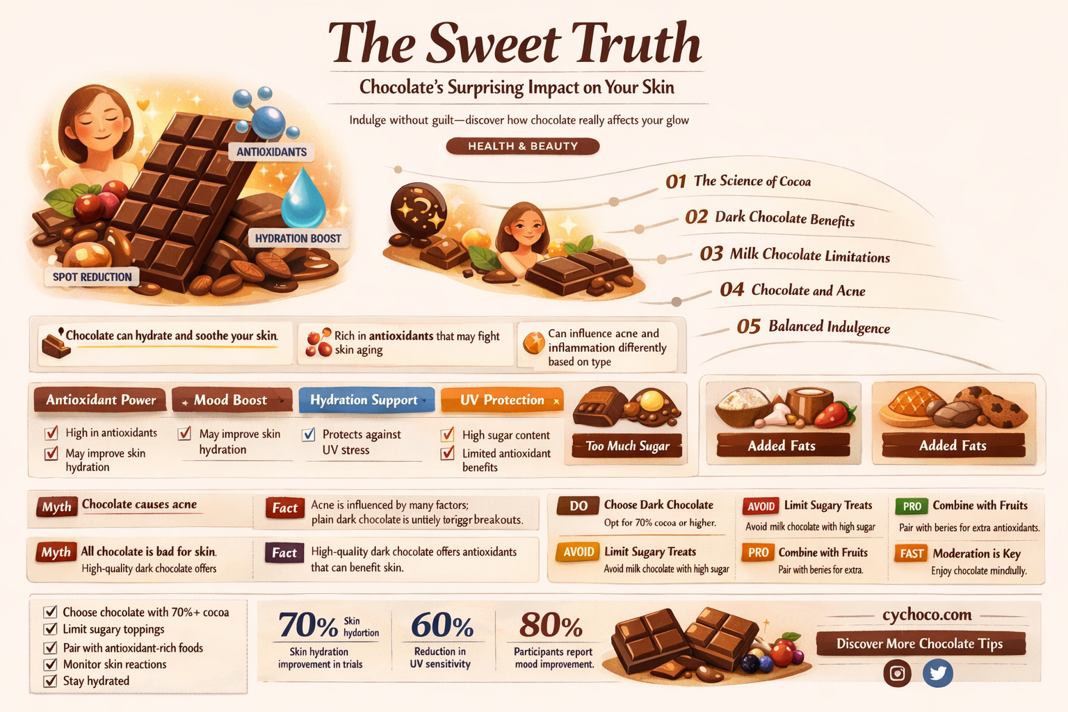 does eating chocolate cause zits