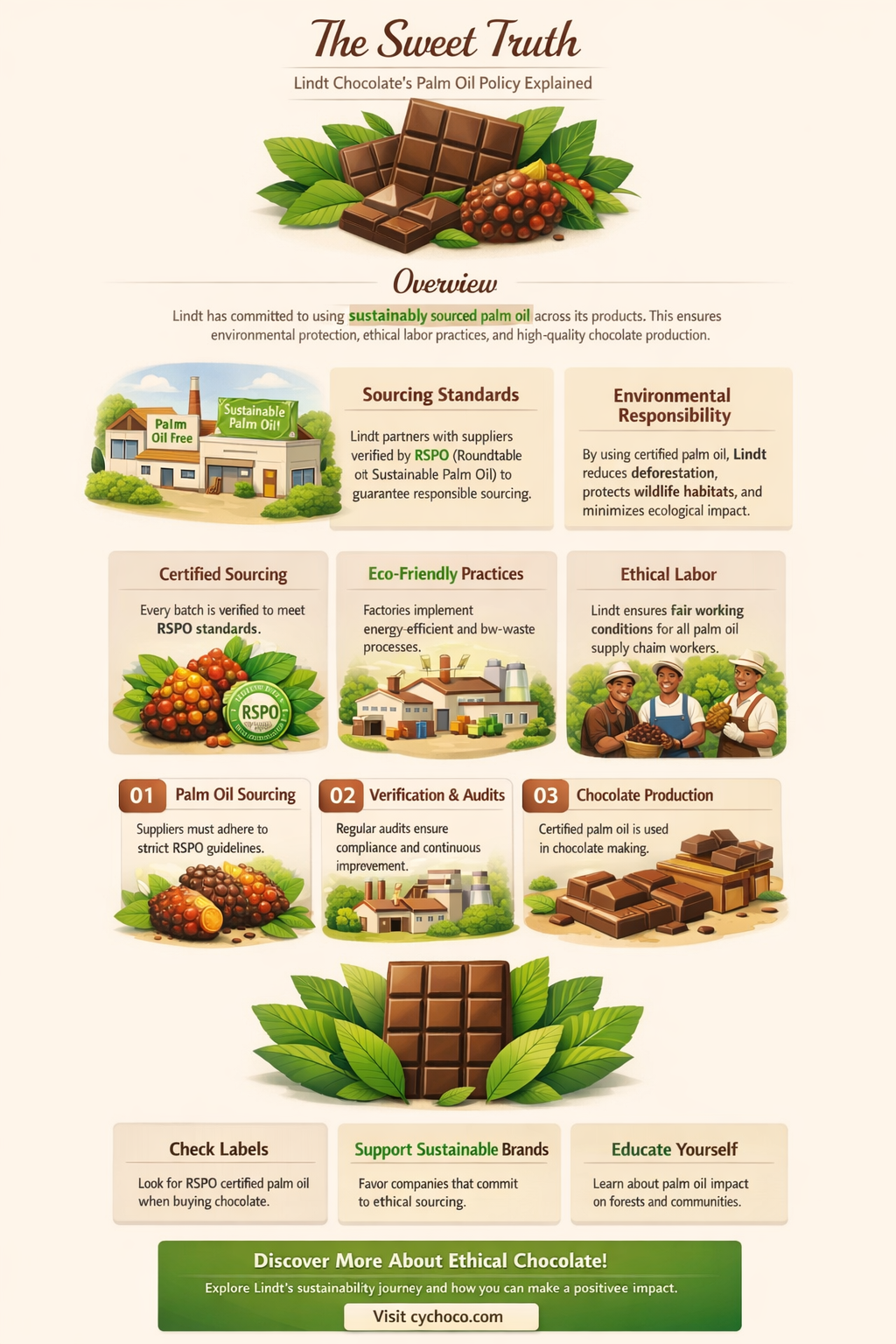 does lindt chocolate use palm oil