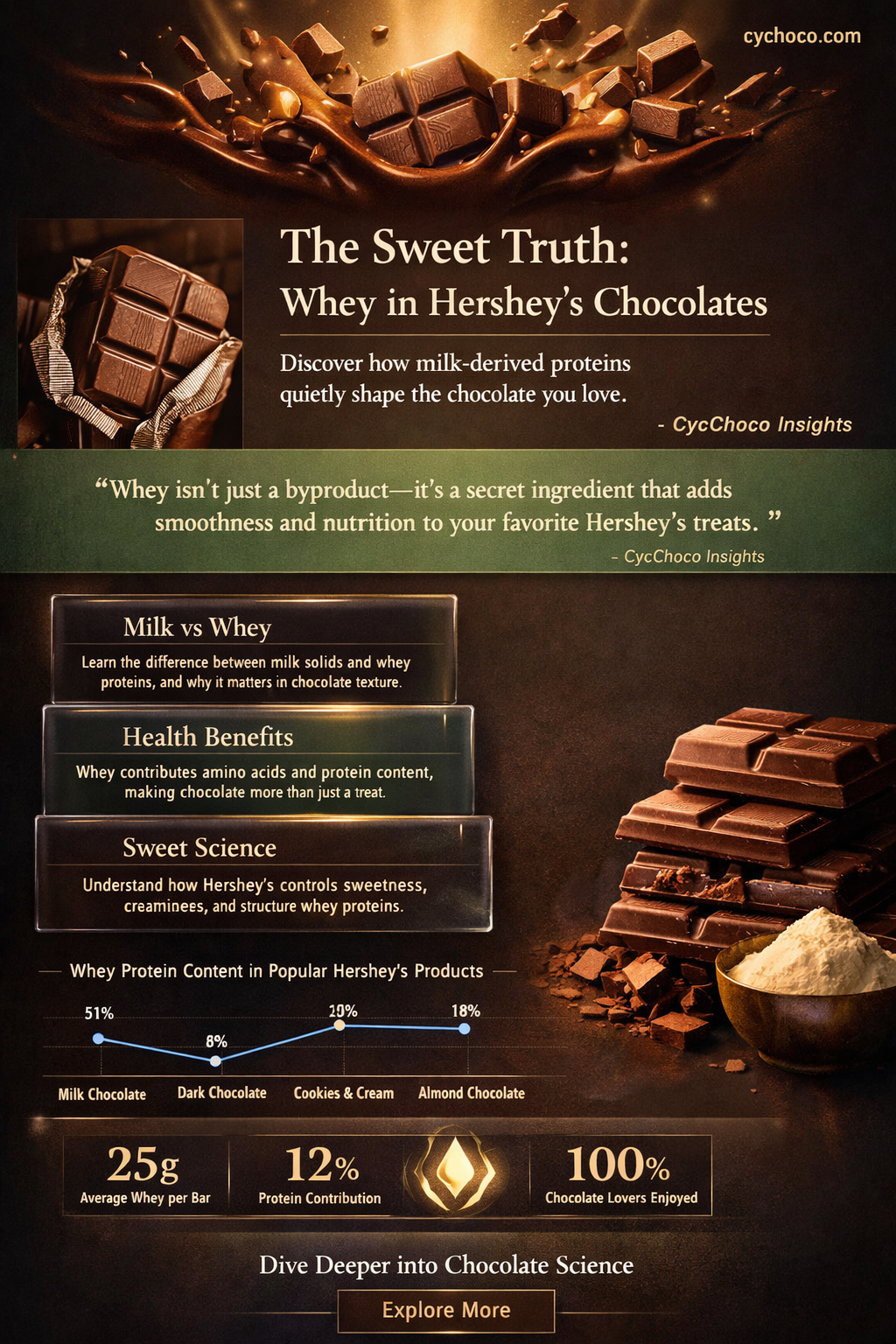 does hershey use whey in their chocolates