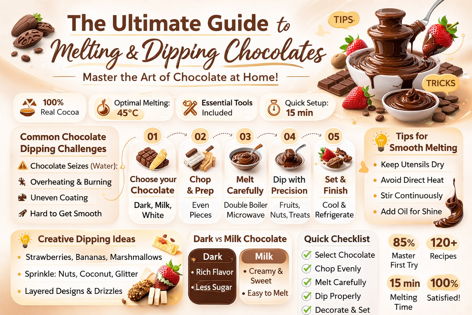 what chocolate is best for melting and dipping