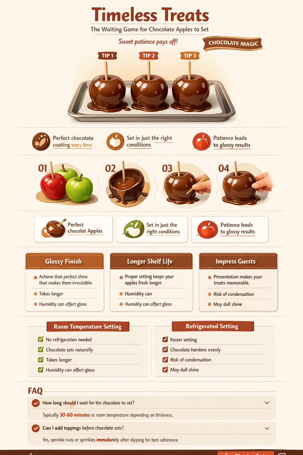 how long do chocolate apples take to set