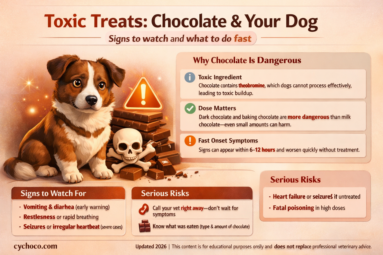 what to watch for if dog eats chocolate