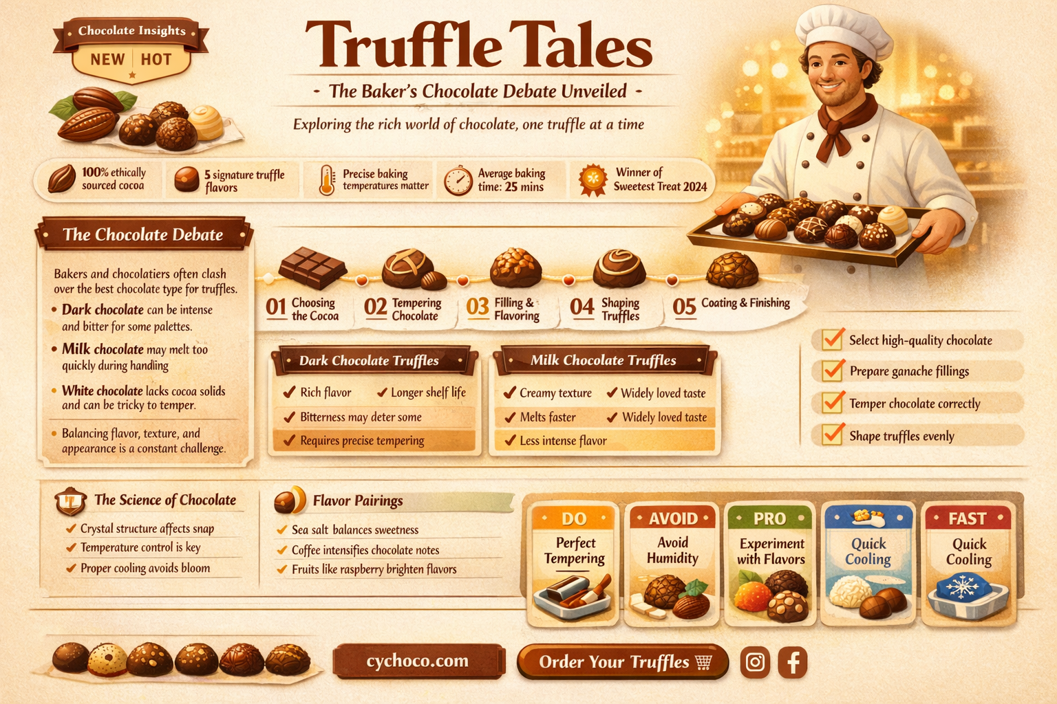 do you use bakers chocolate for truffles