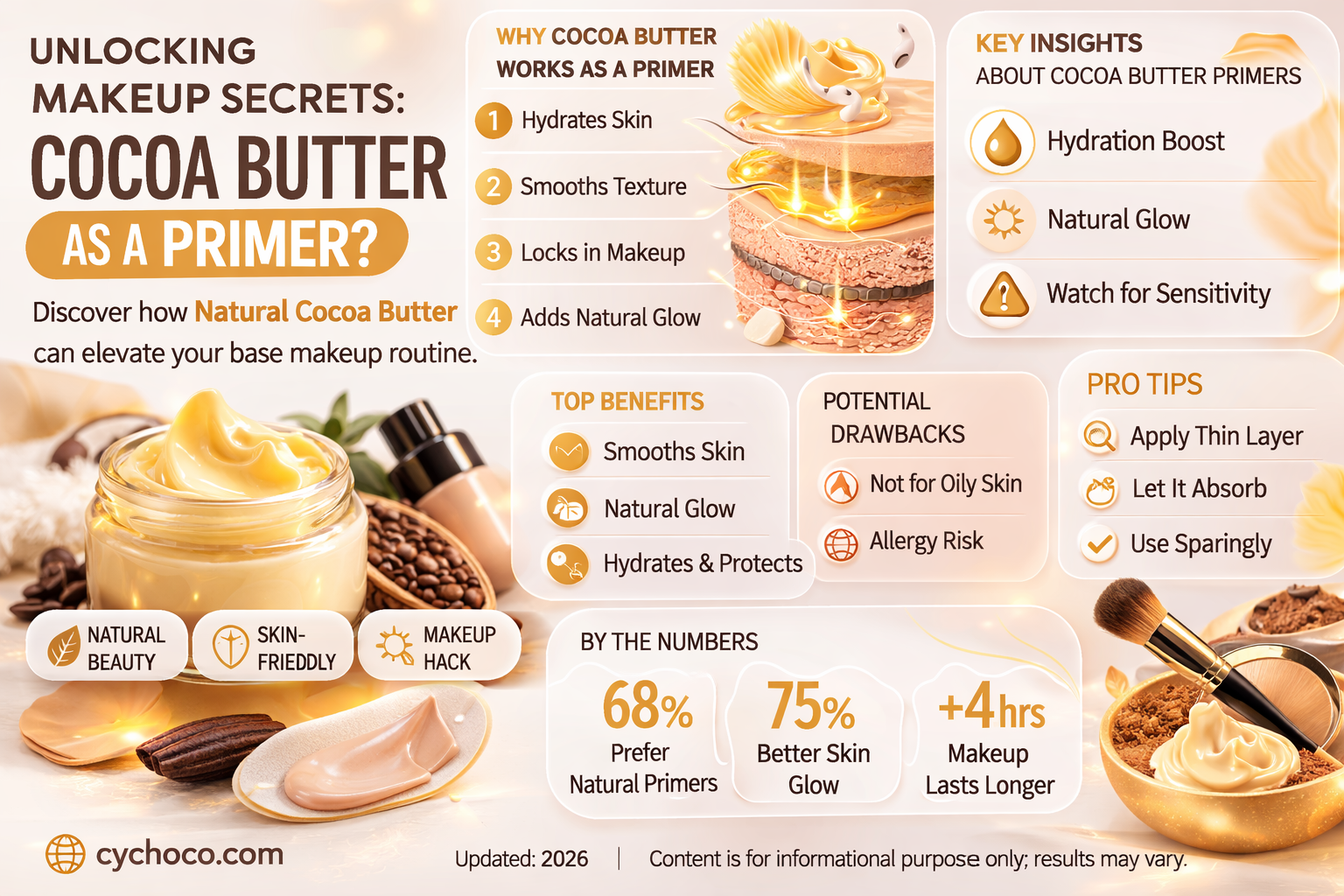can you use cocoa butter as a primer
