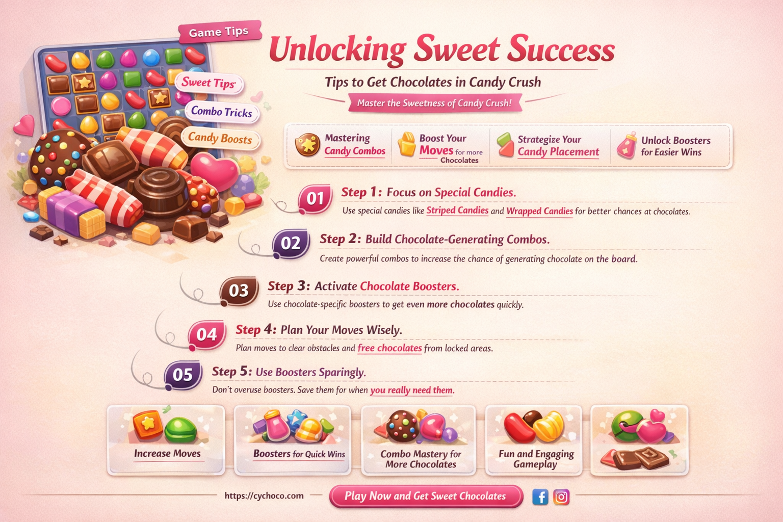 how to get chocolates in candy crush