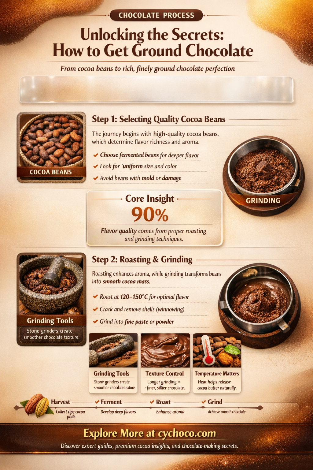 how to get ground chocolate