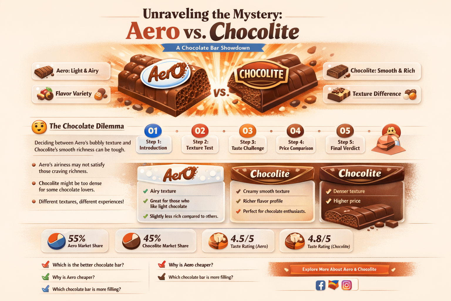 is aero chocolate bar similar to chocolite bar