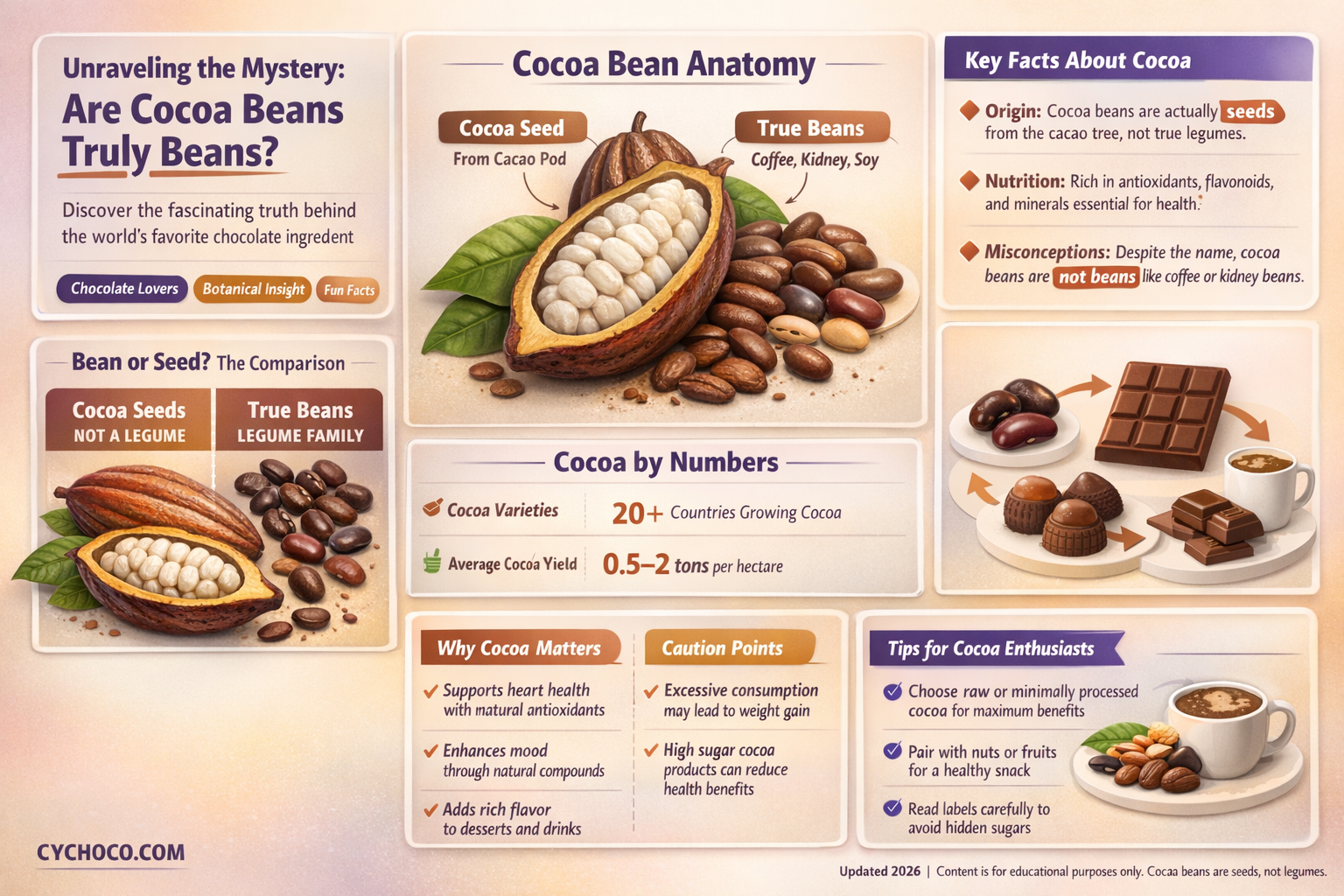 are cocoa beans considered beans