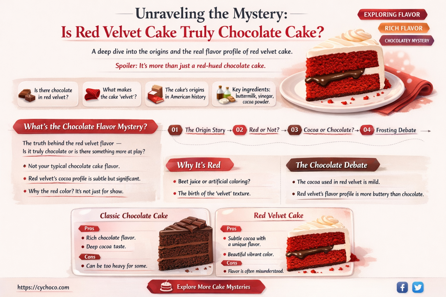 is red velvet cake really chocolate cake