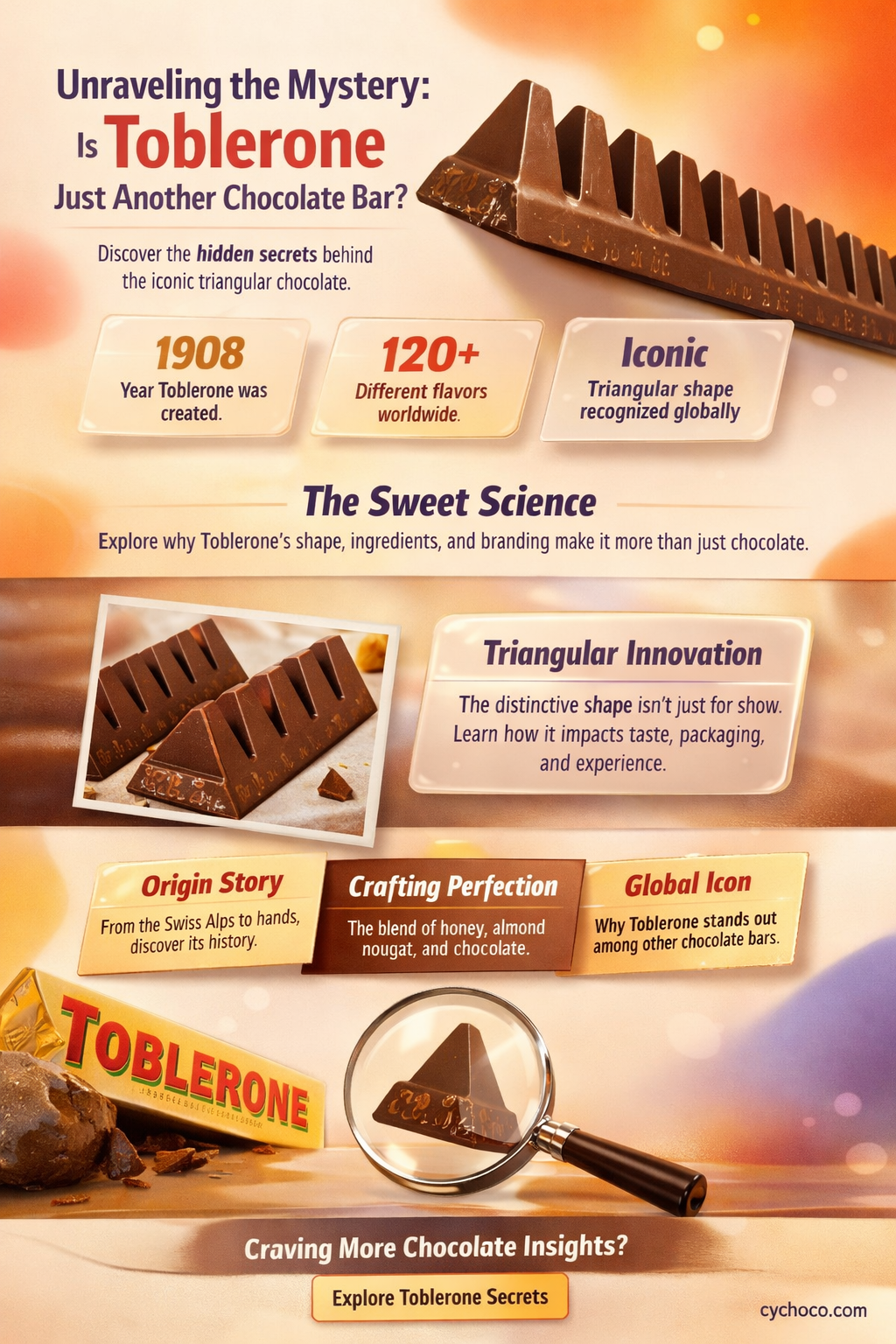 is a toblerone jsut chocolate bar