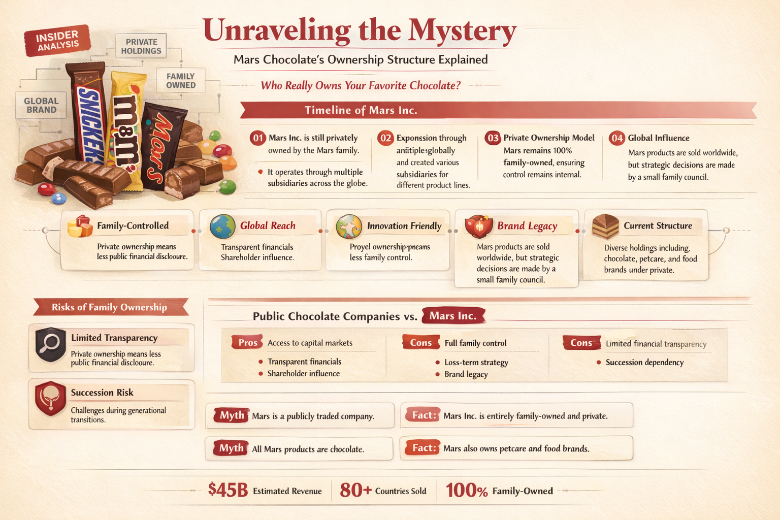 how many owners does mars chocolate have