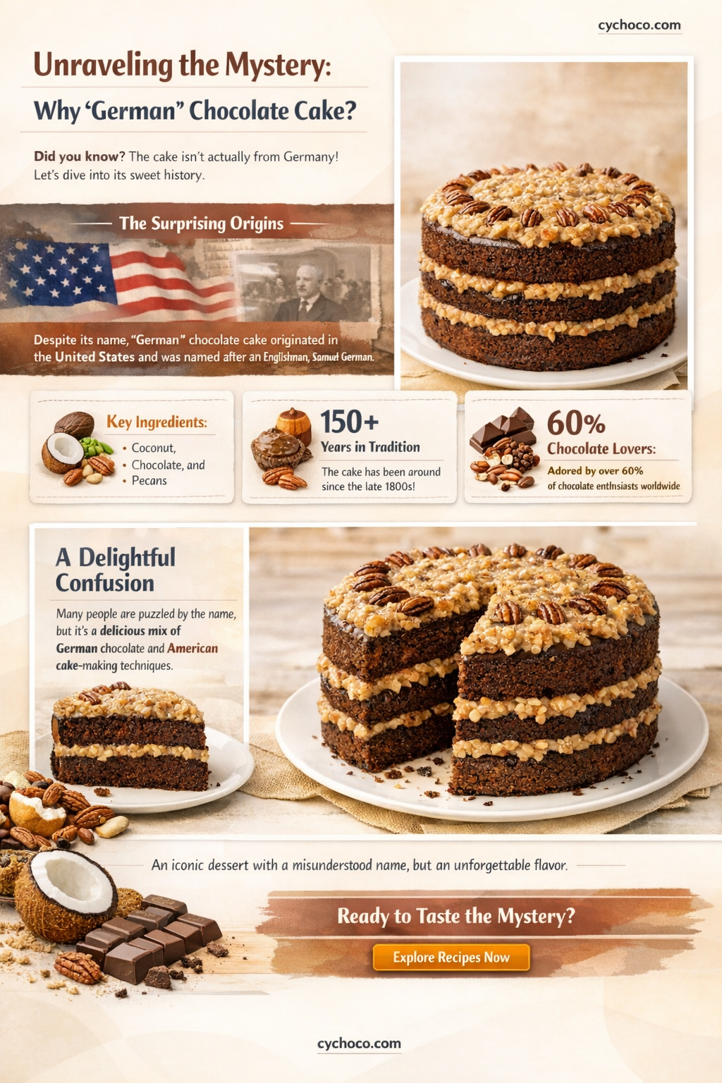 why is german chocolate cake called german