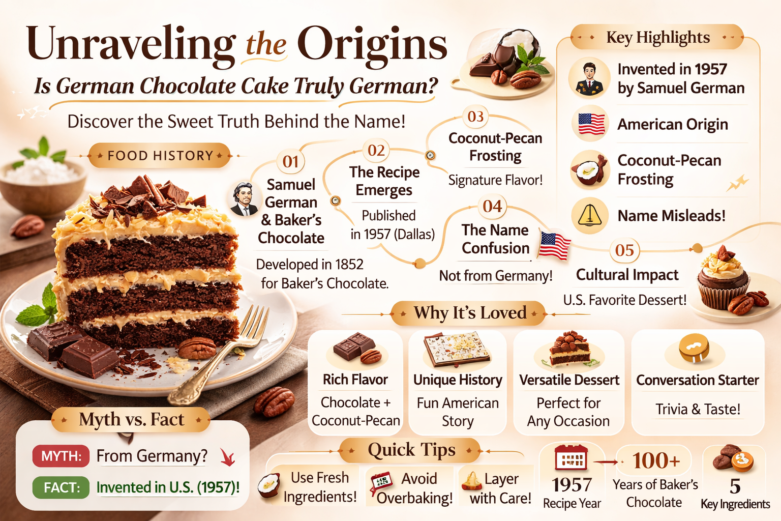 is german chocolate cake really german