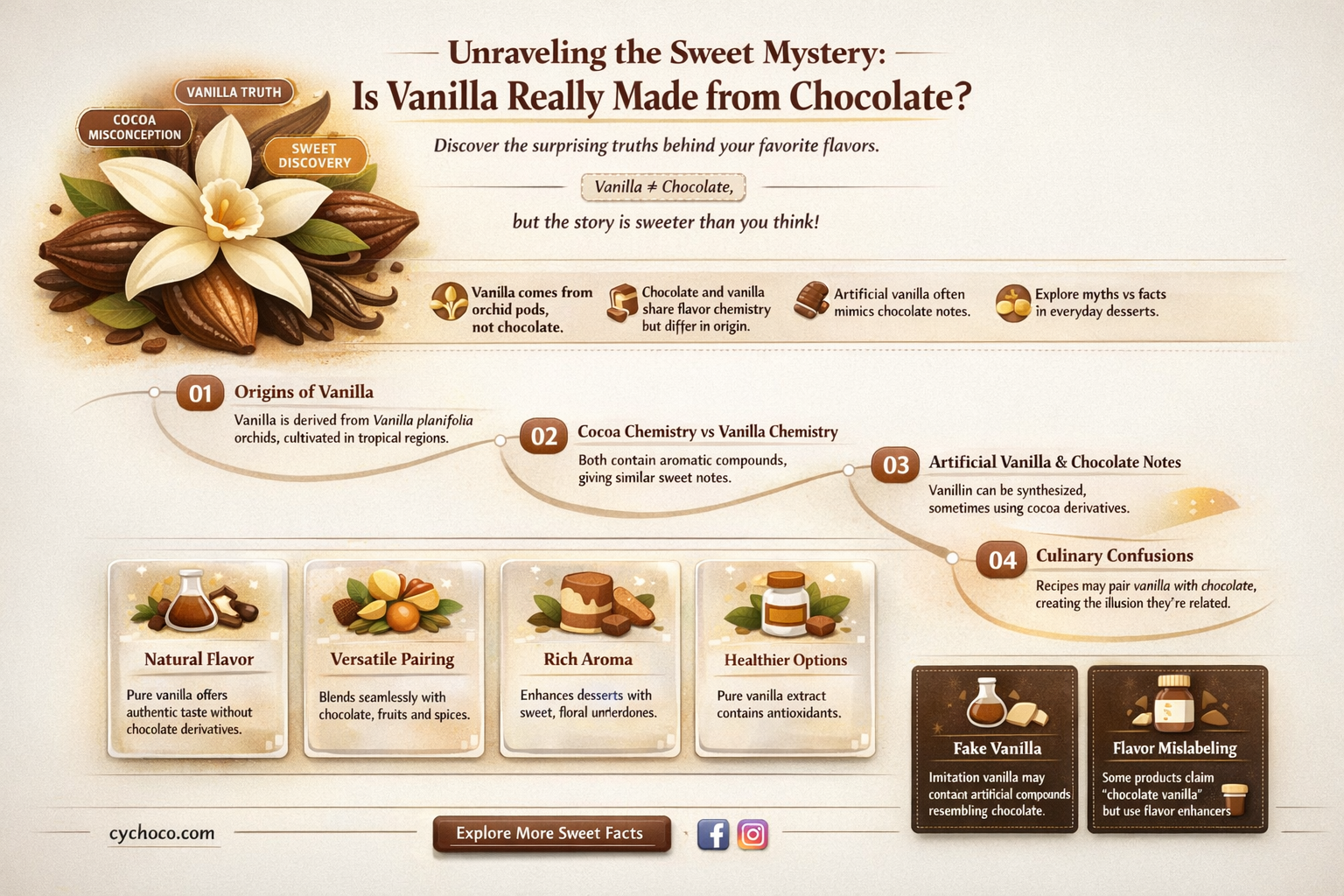 is vanilla made out of chocolate
