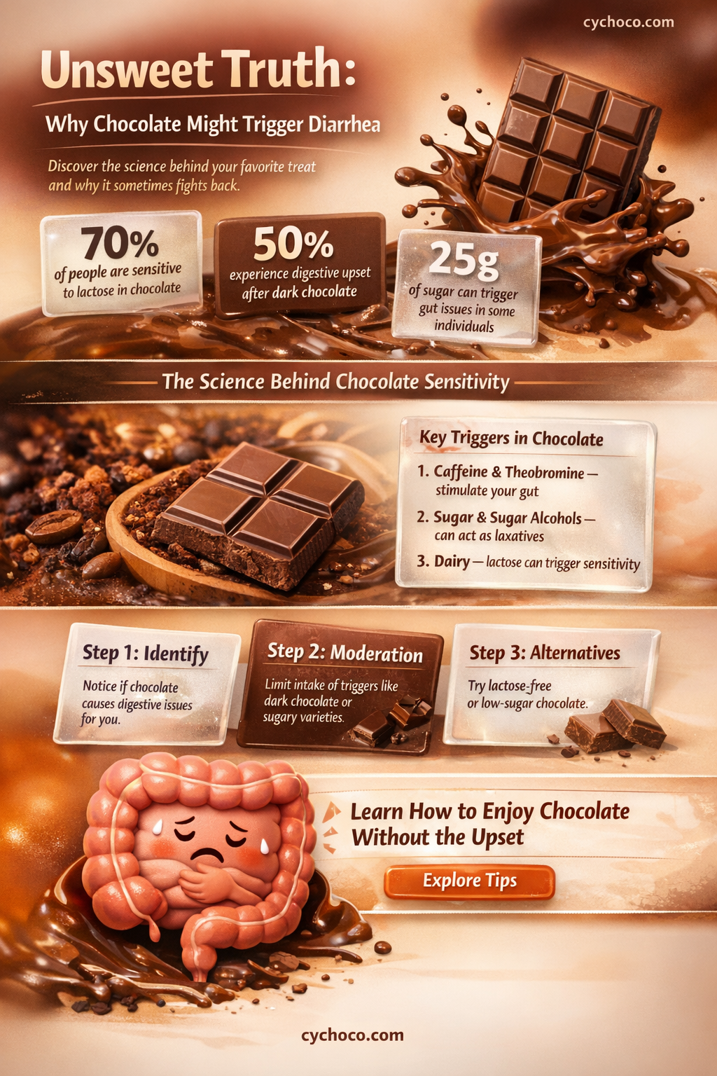 why does chocolate give me diarrhea