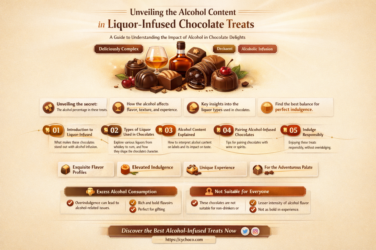how much alcohol in liquor chocolate