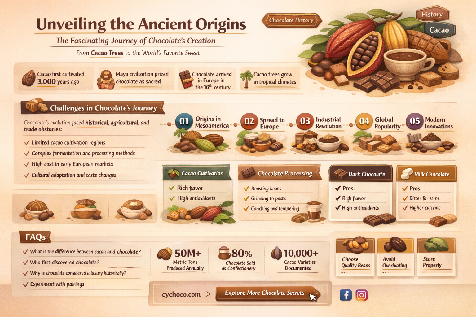 how was chocolate first made