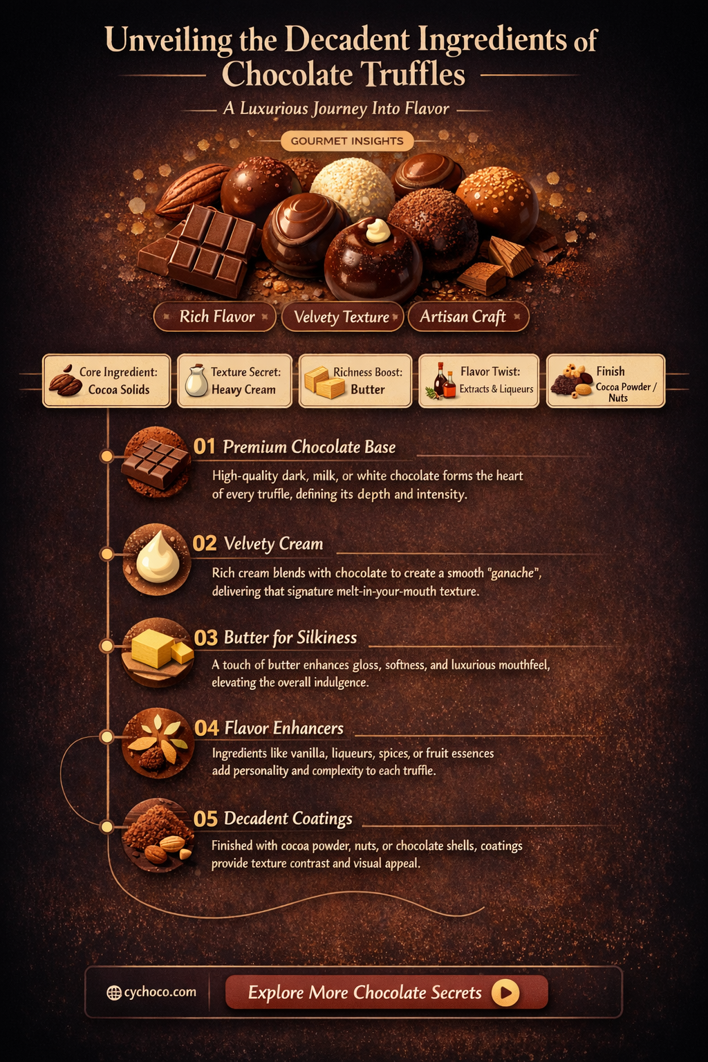 what are chocolate truffle made of