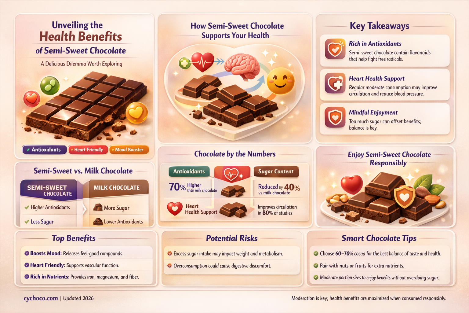 is semi sweet chocolate good for you
