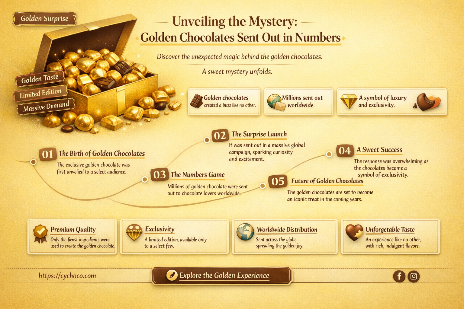 how many golden chocolates were sent out