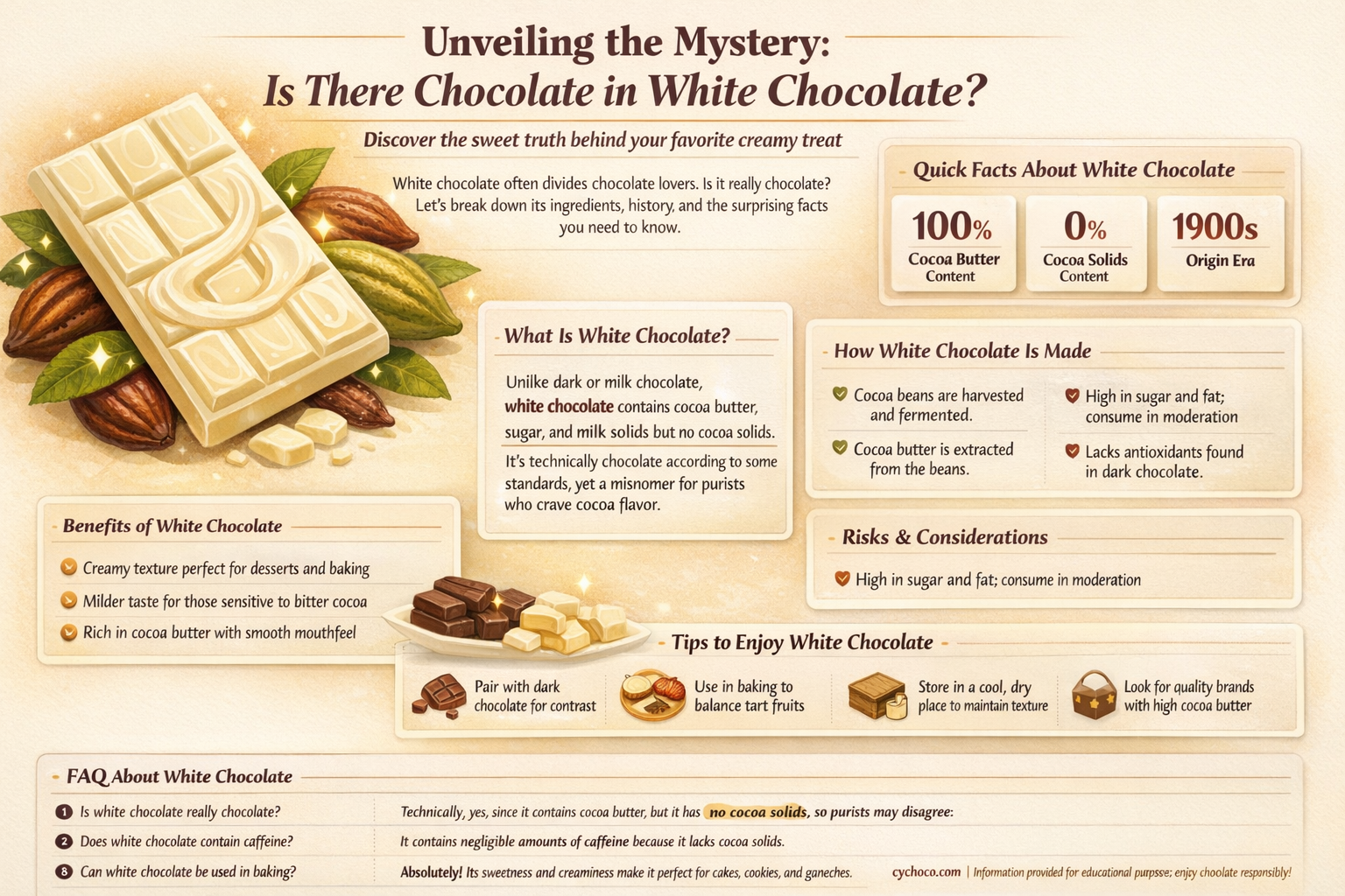 is there chocolate in white chocolate
