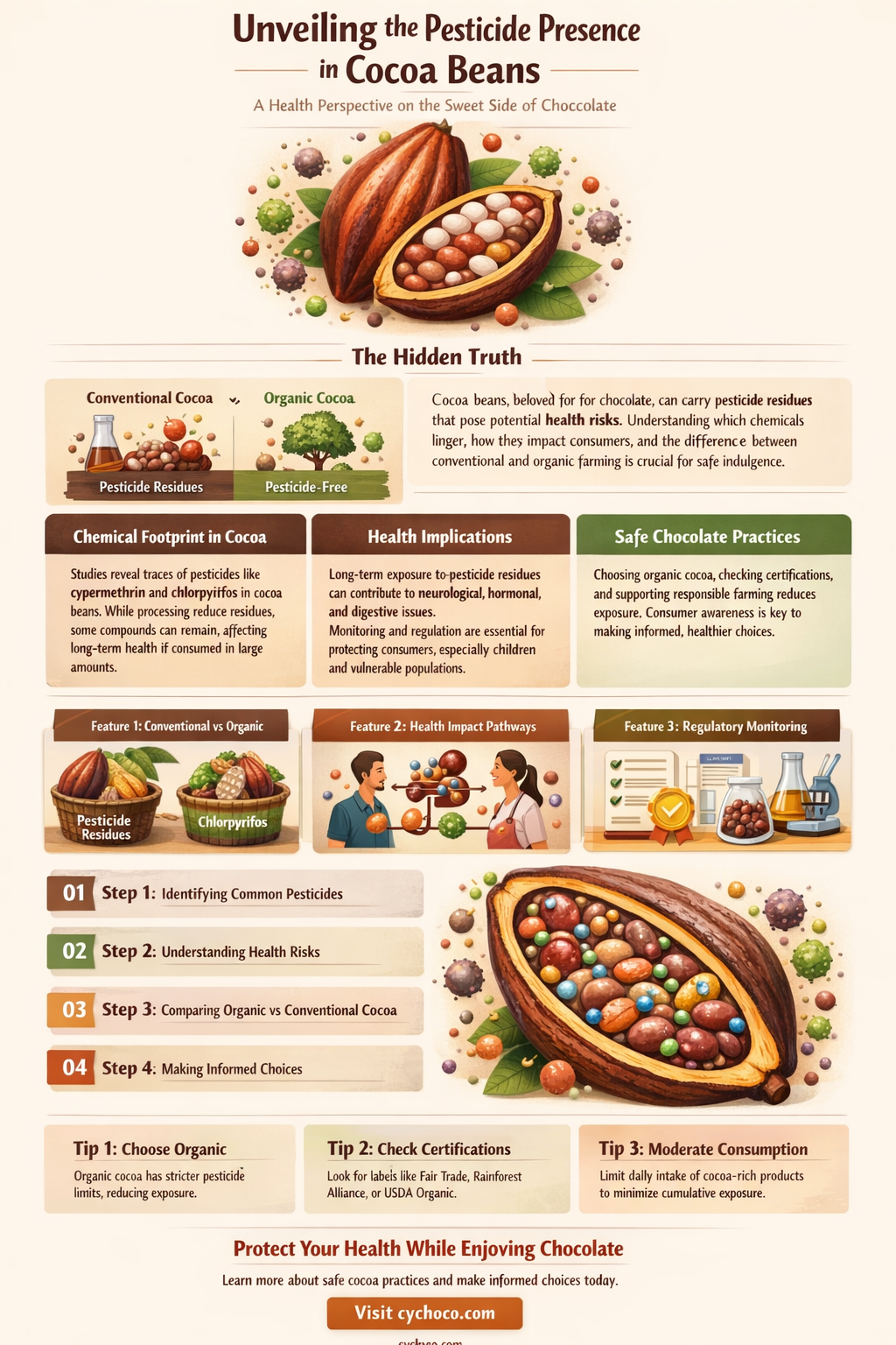 are cocoa beans significant source pesticides