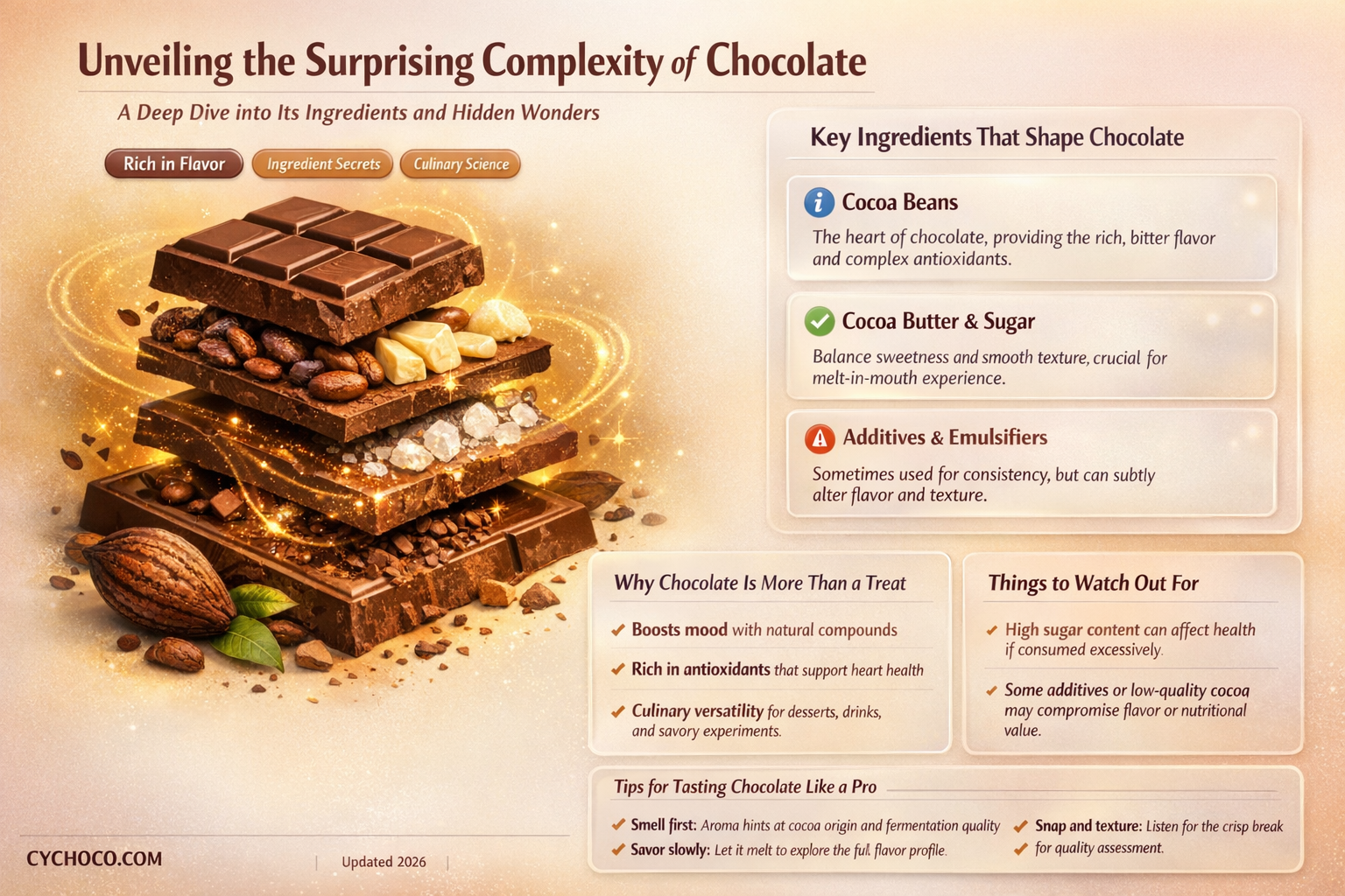 how many ingredients are in chocolate