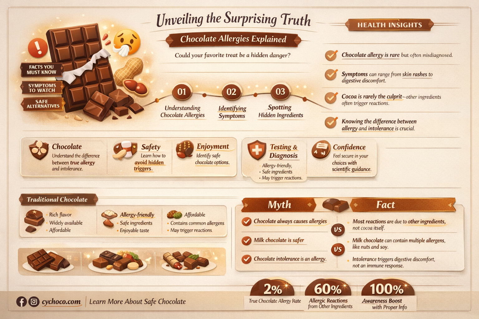how many people are alergic to chocolate