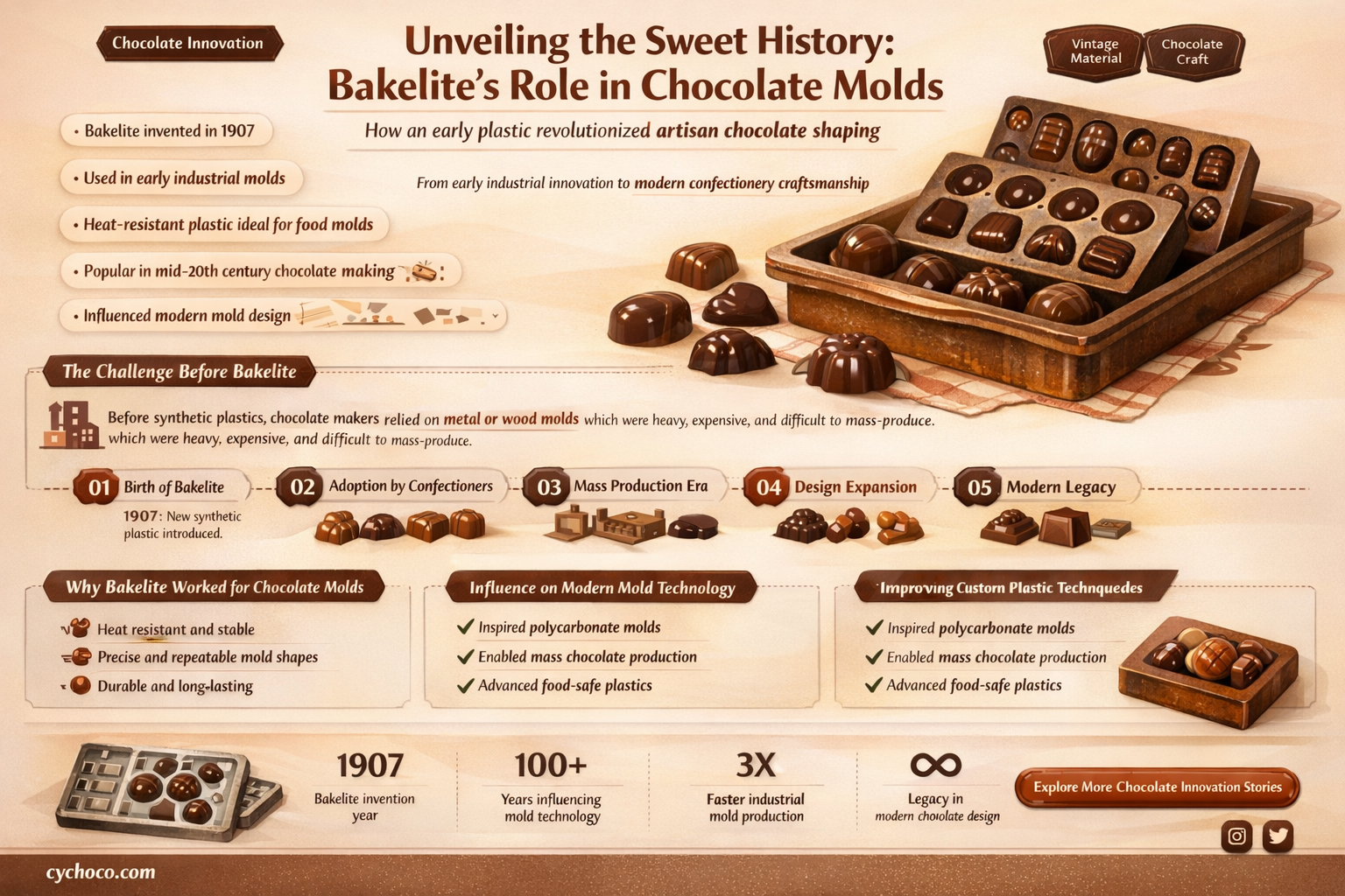 were chocolate molds made from bakelite