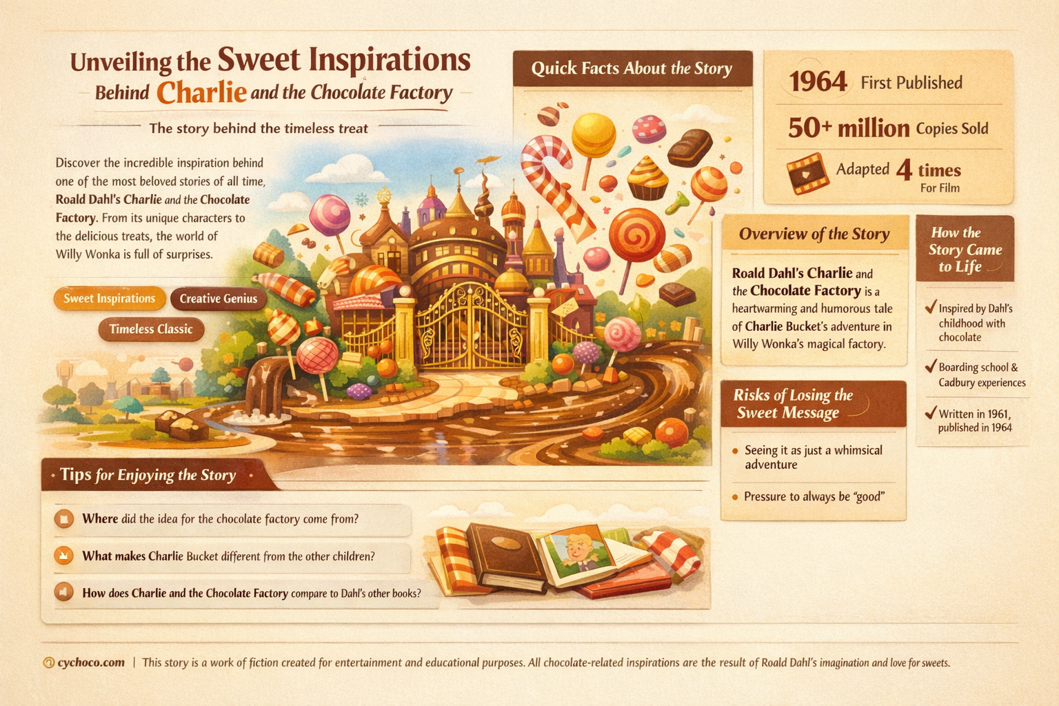 what inspired charlie and the chocolate factory
