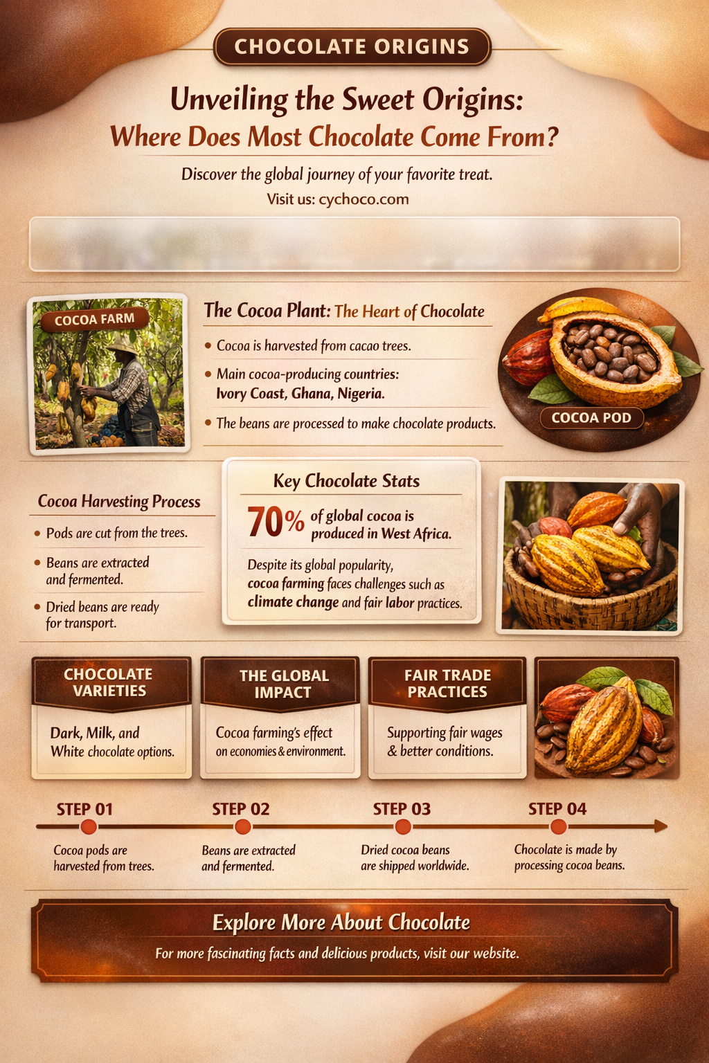 where does most chocolate come from