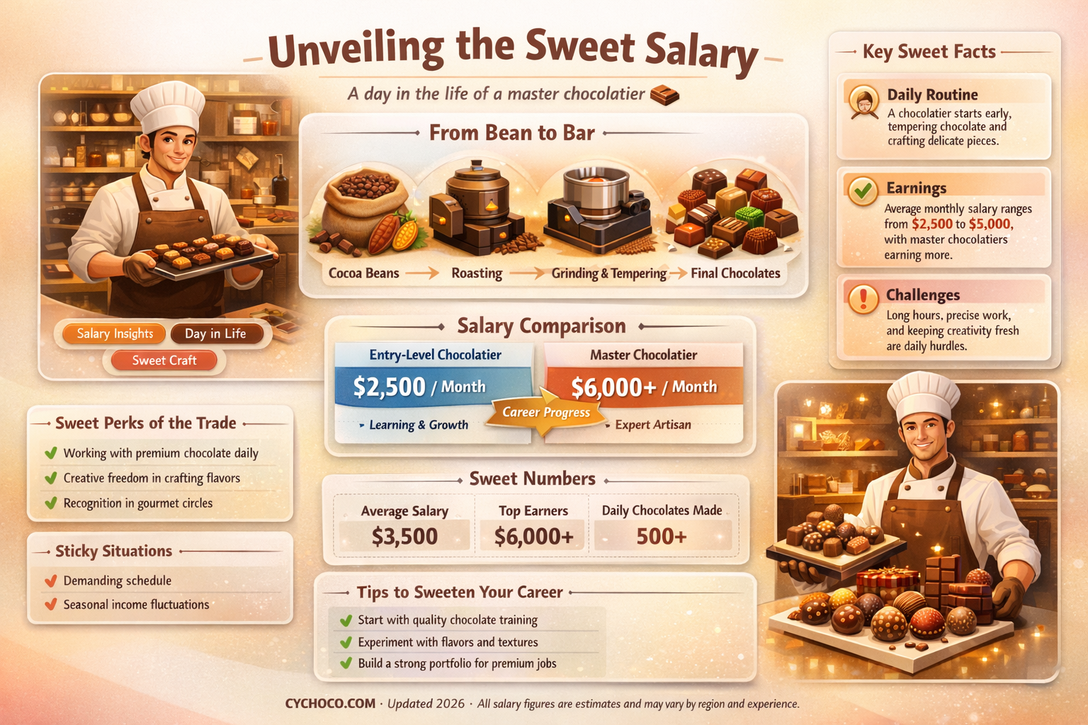 how much does a chocolatier make