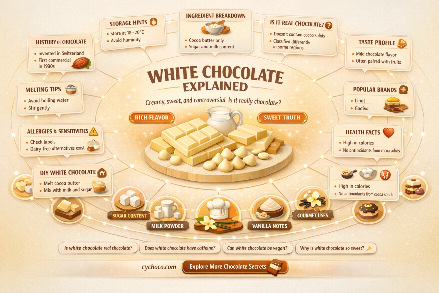 does white chocolate contain chocolate