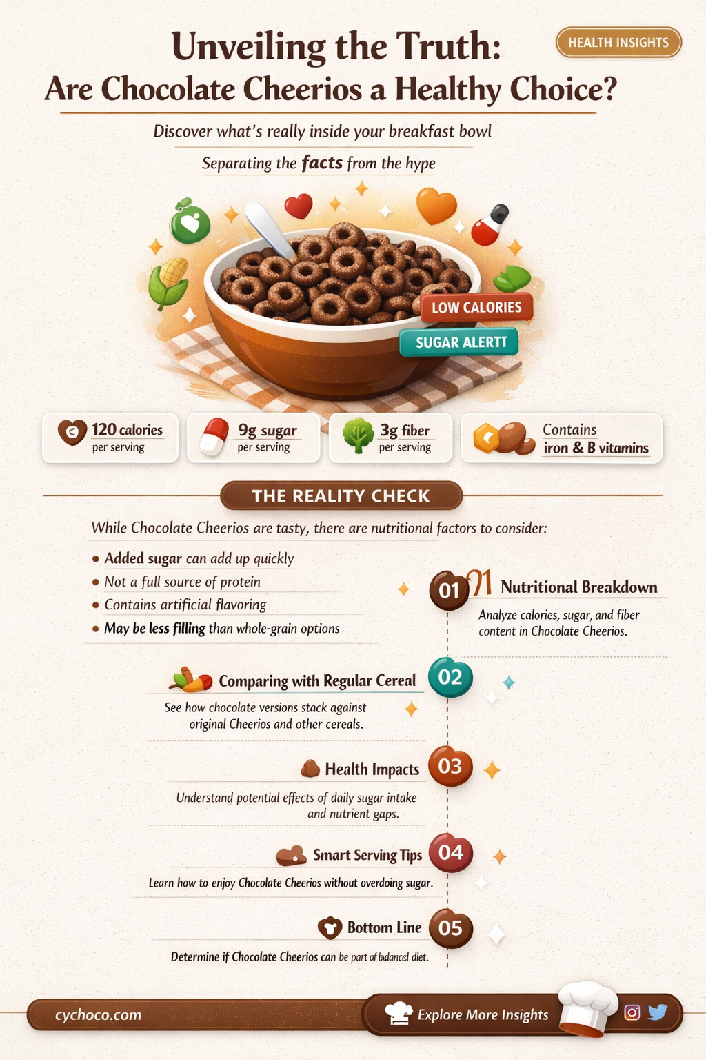 are chocolate cheerios bad for you