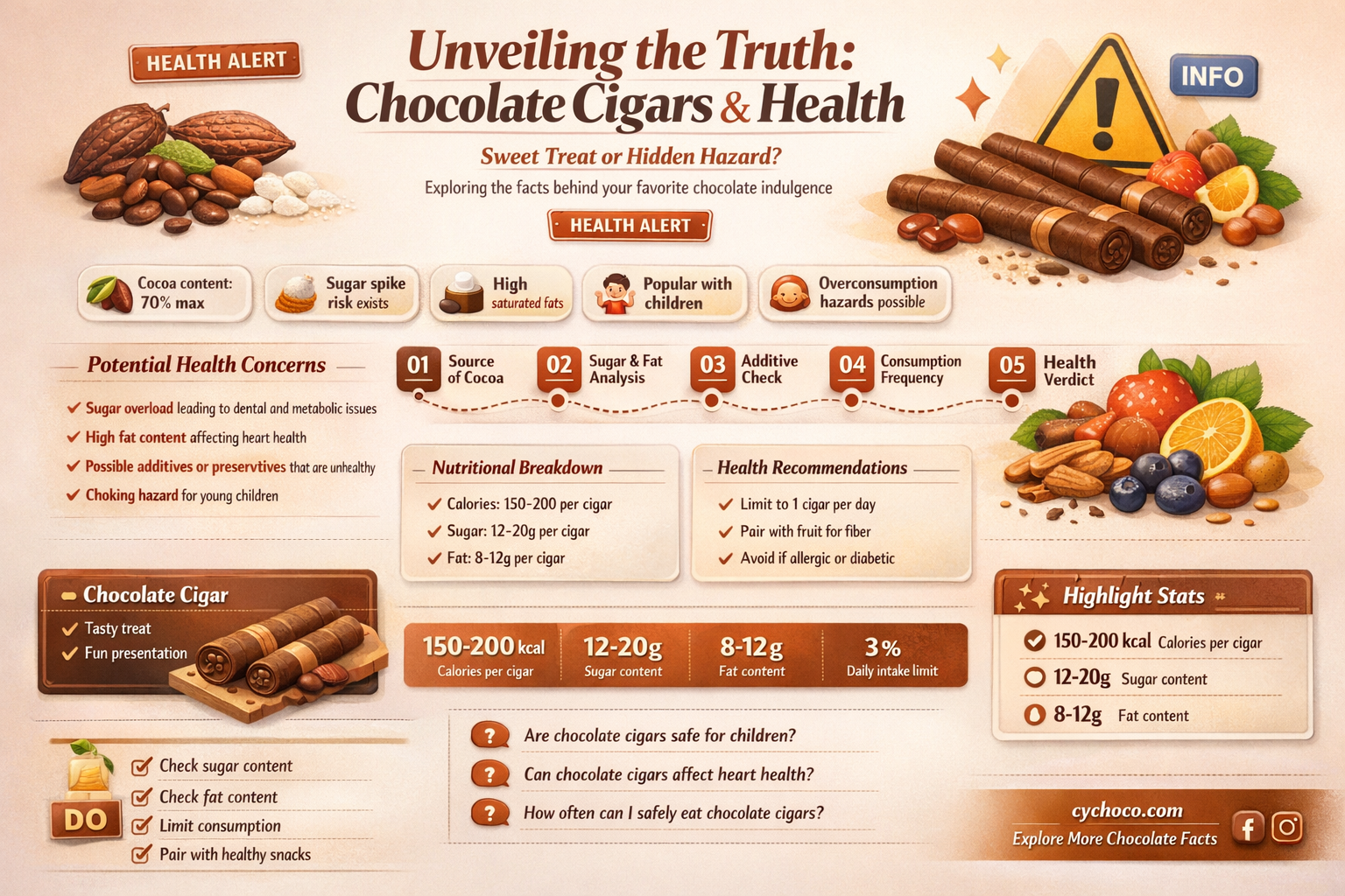 are chocolate cigars bad for you