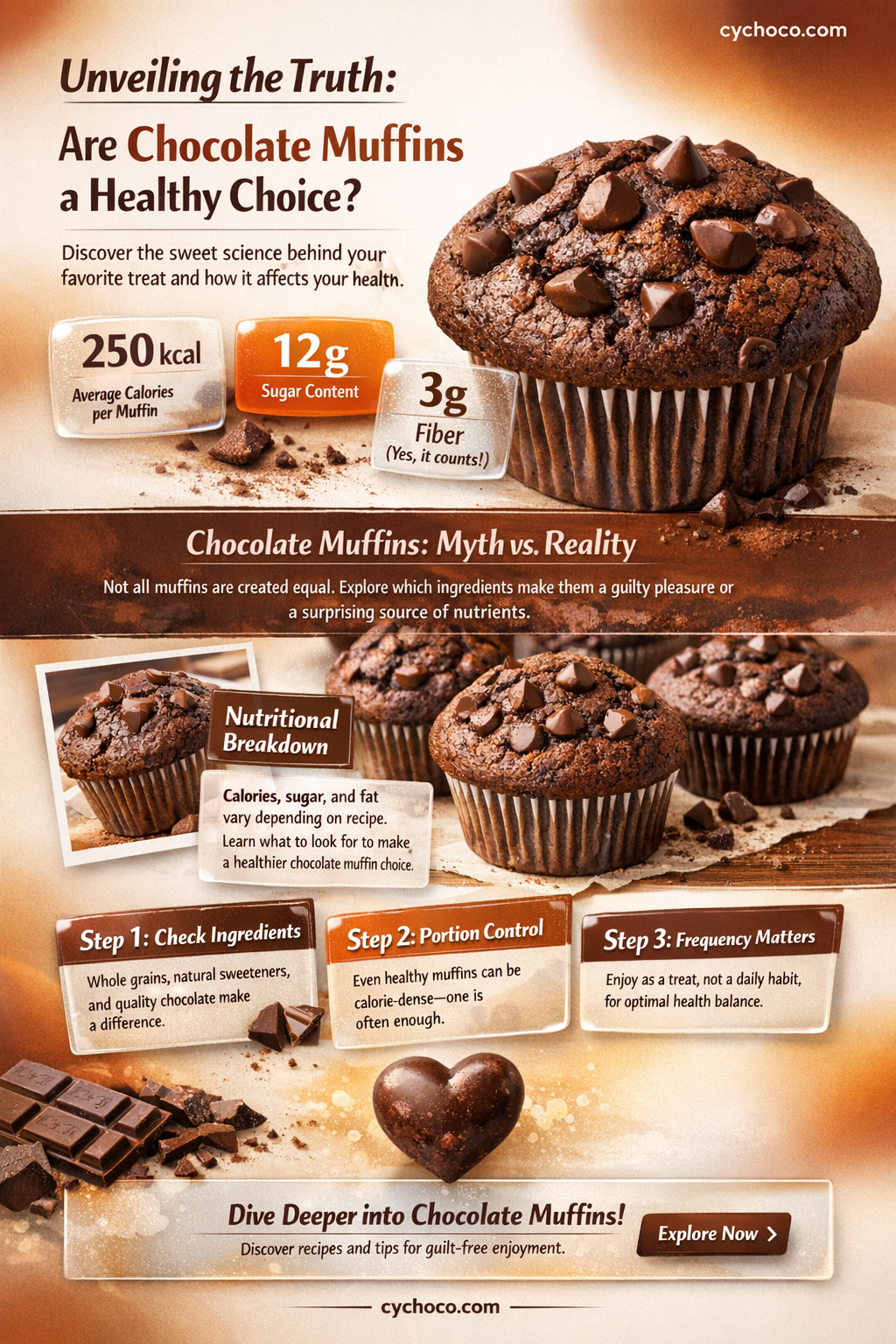 are chocolate muffins bad for you