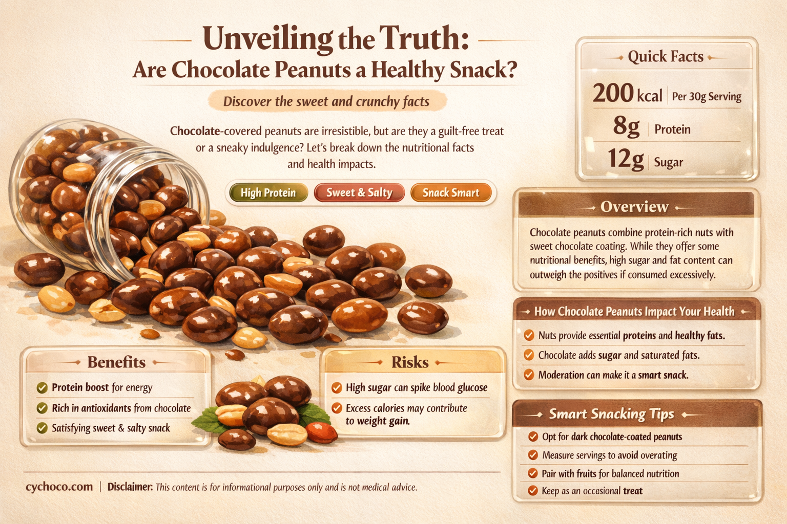 are chocolate peanuts bad for you