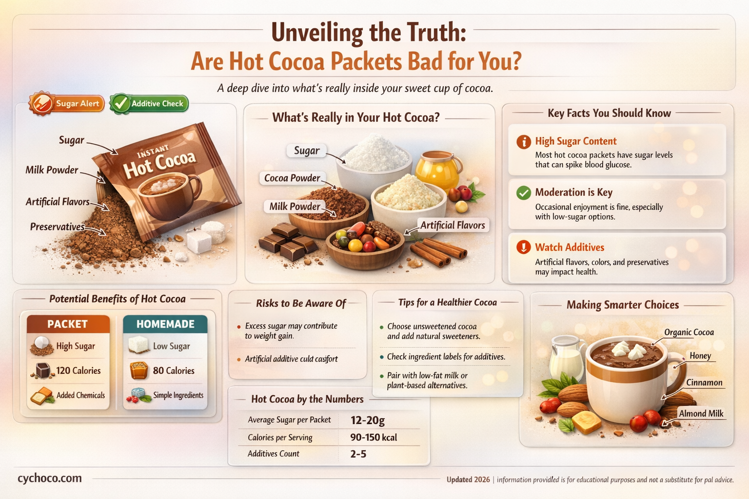 are hot cocoa packets bad for you