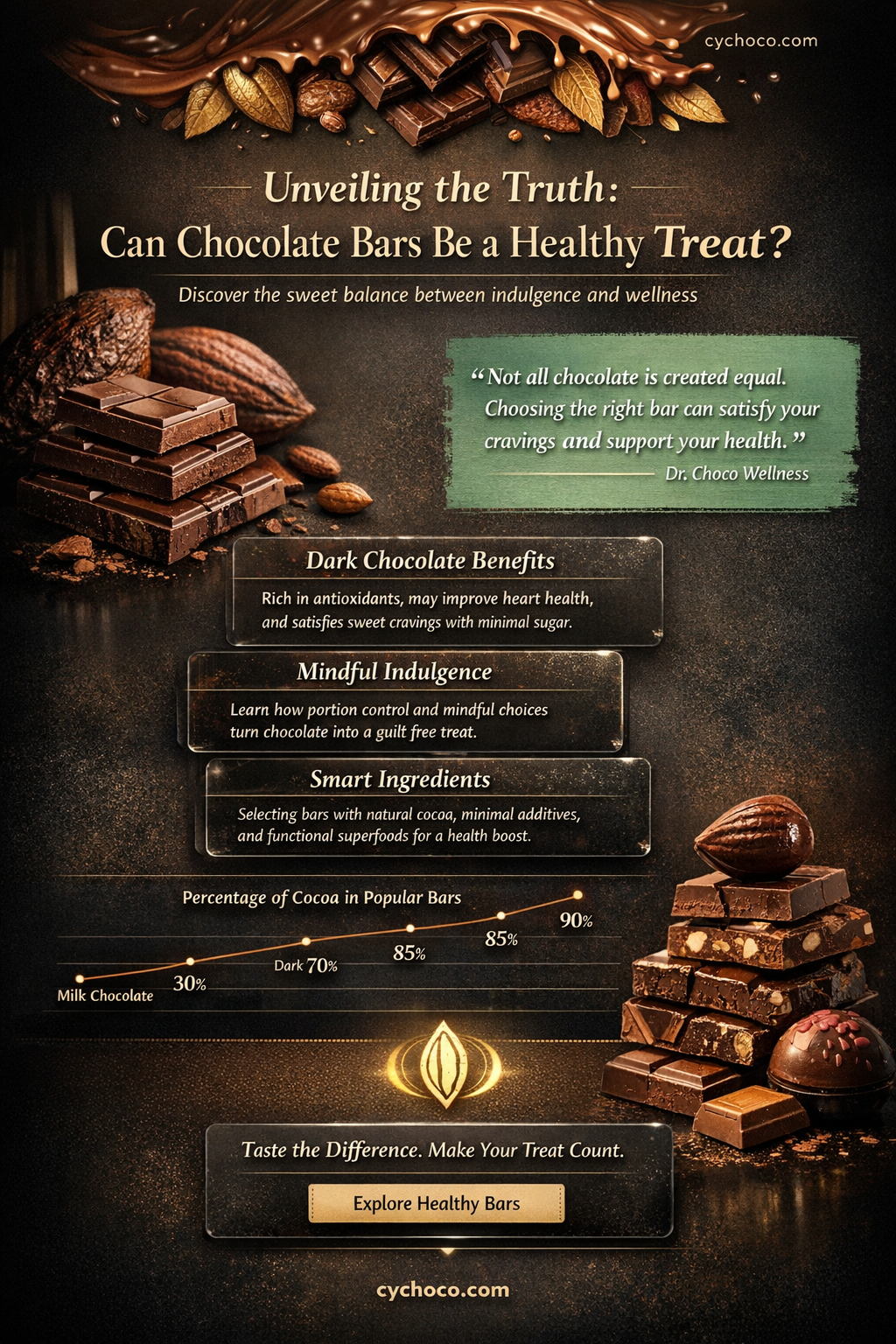is chocolate bar healthy