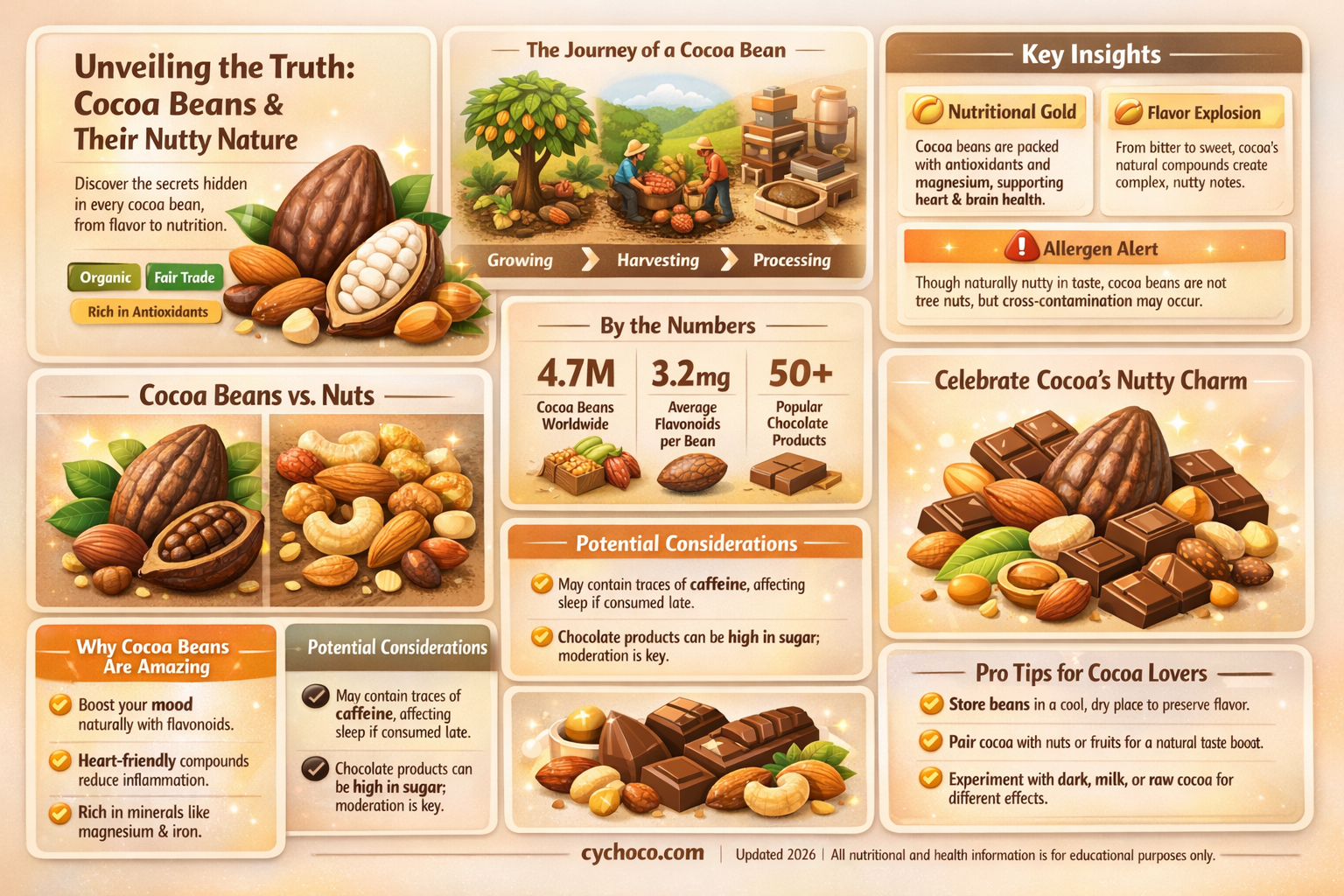 are cocoa beans a tree nut