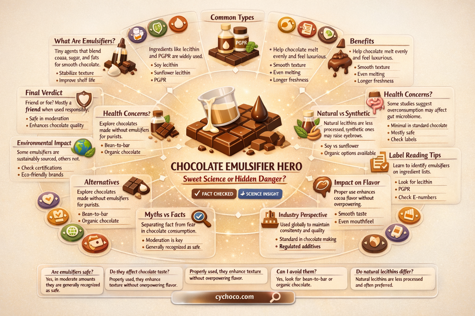 are emulsifiers in chocolate bad for you