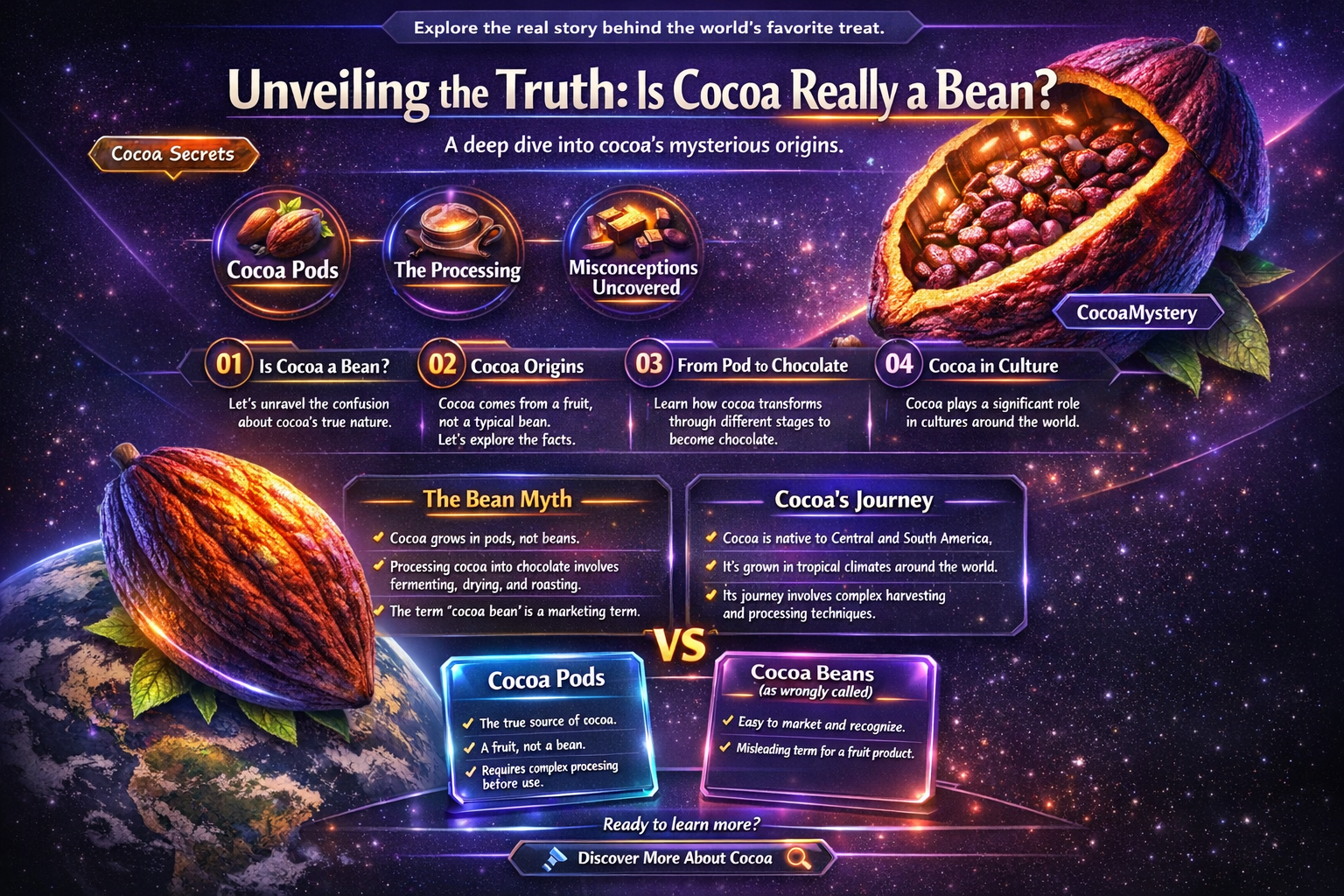 is cocoa a bean