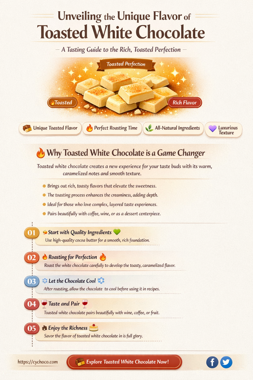what does toasted white chocolate taste like