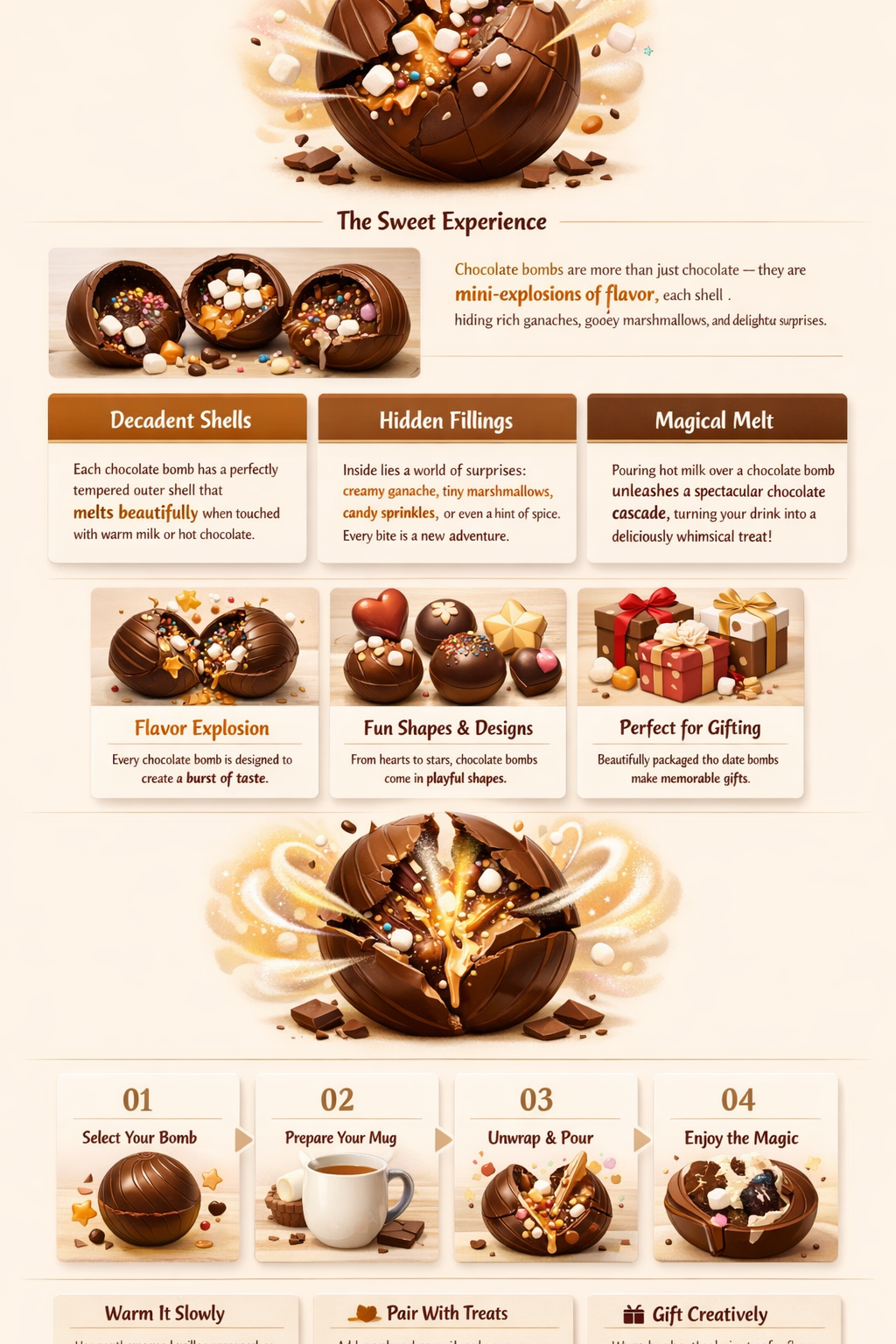 what are chocolate bombs made of