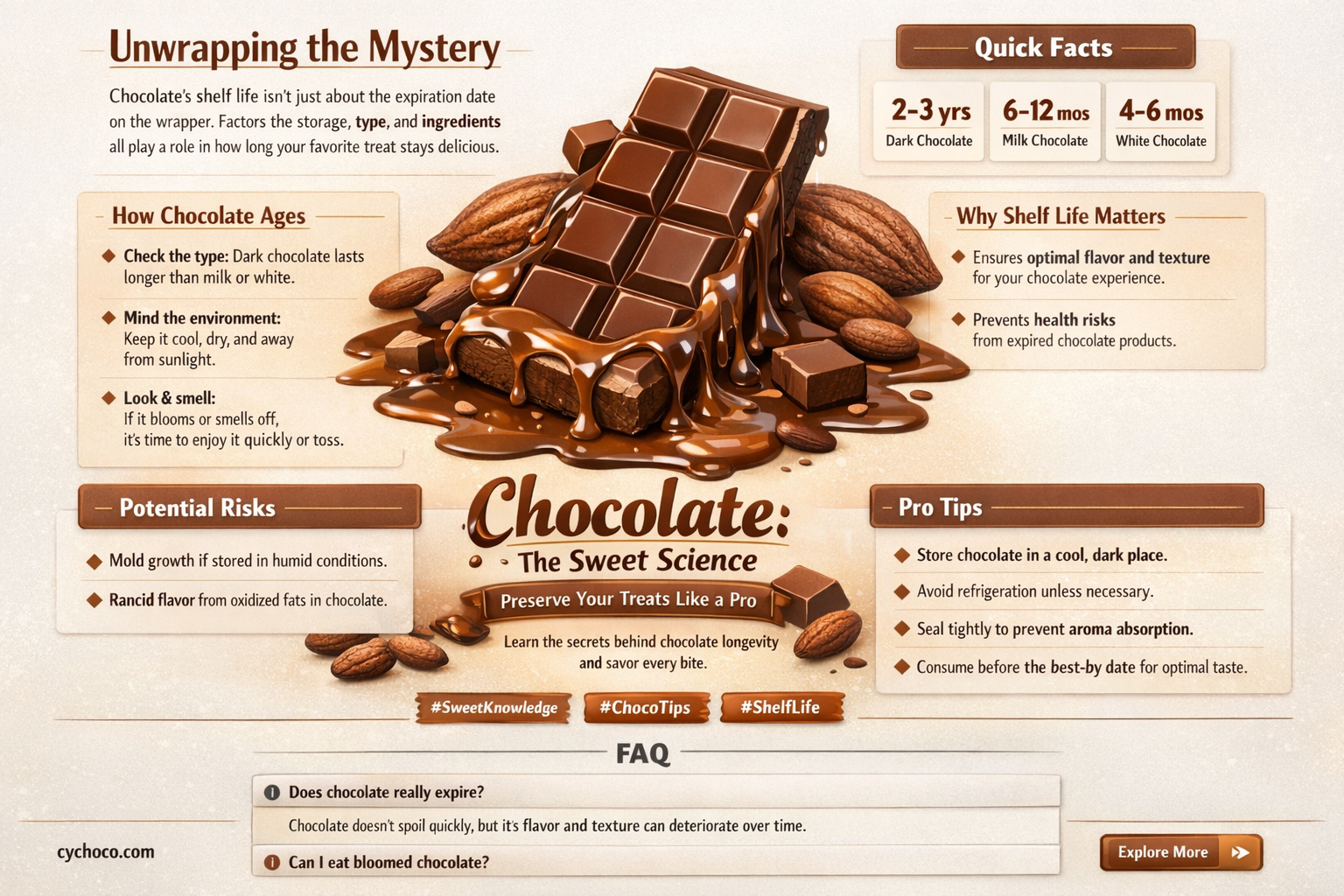 how long before wrapped chocolate goes bad