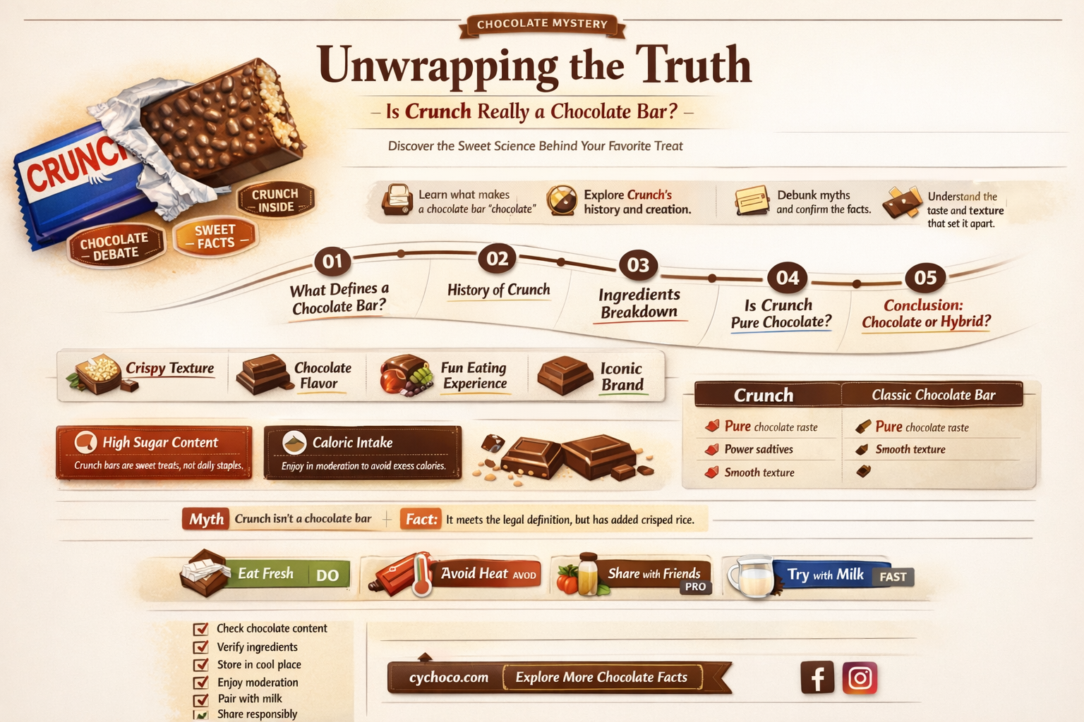 is crunch a chocolate bar