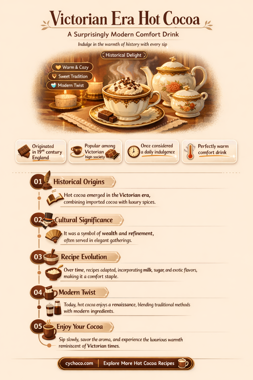 did the victorians drink hot cocoa