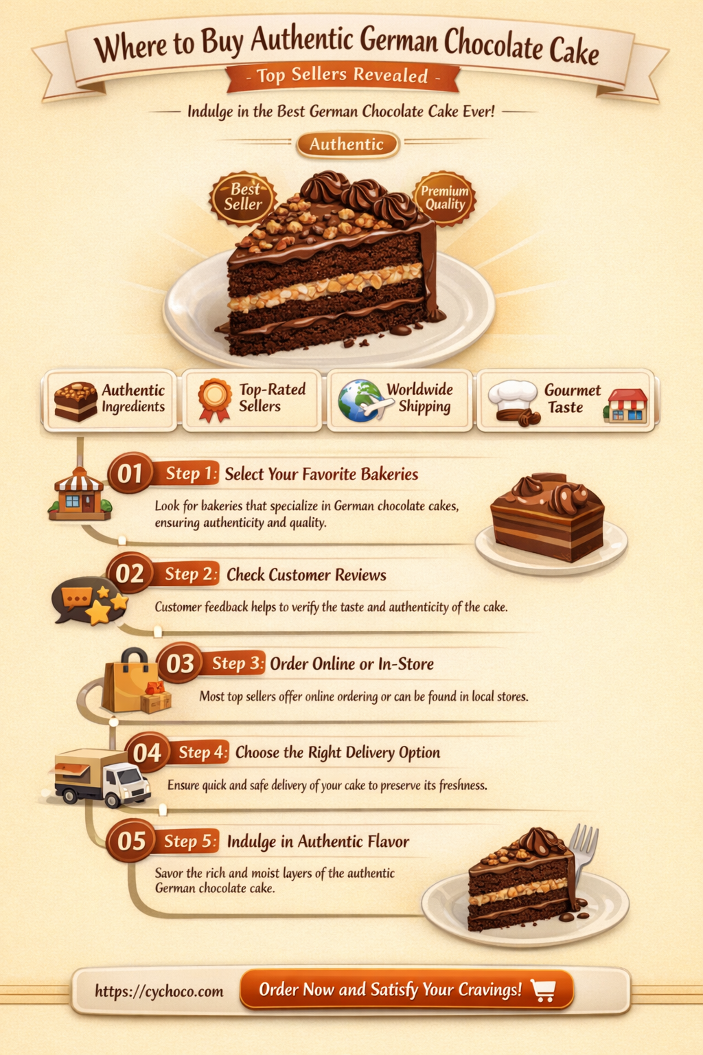 who sells german chocolate cake