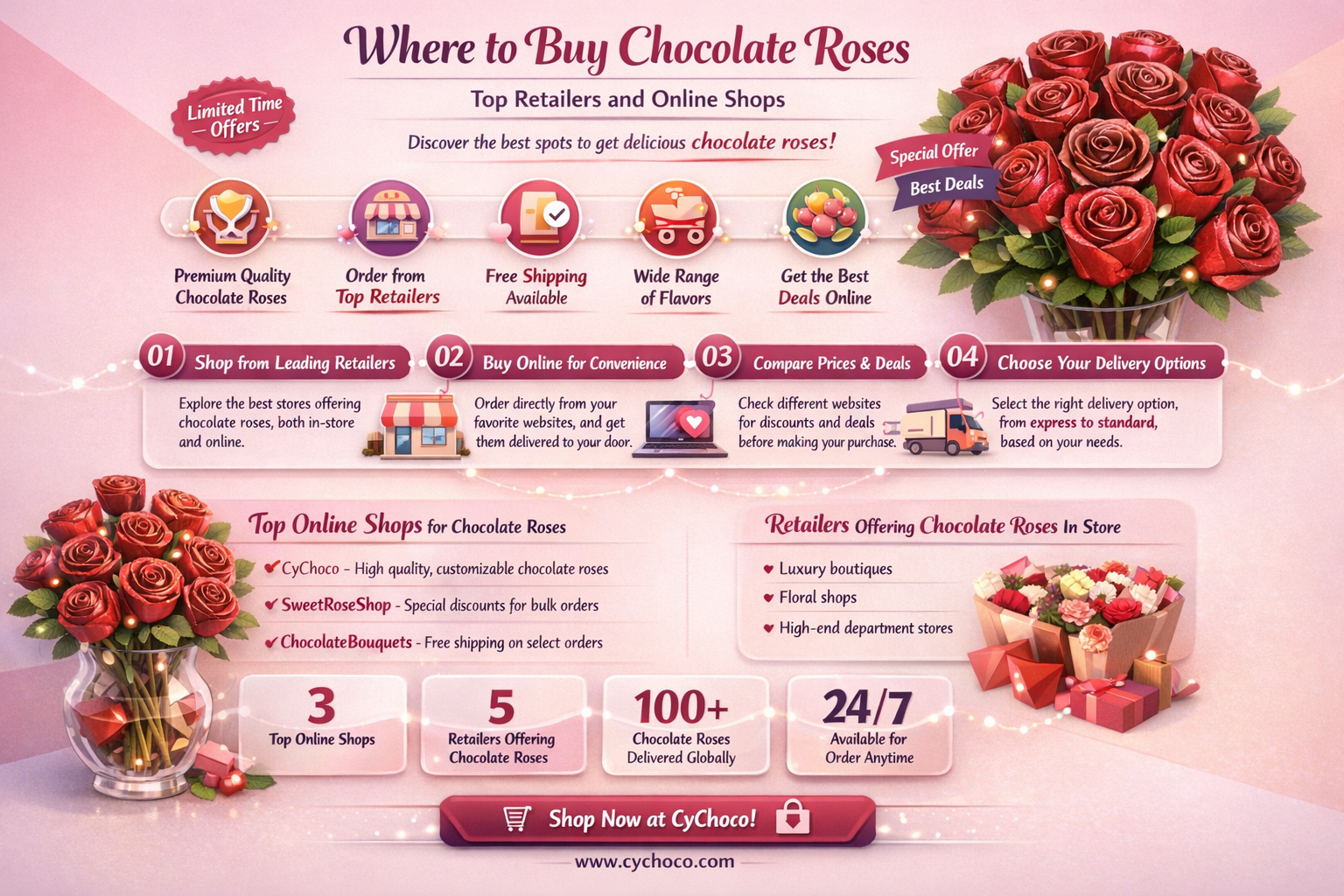 where to buy chocolate roses